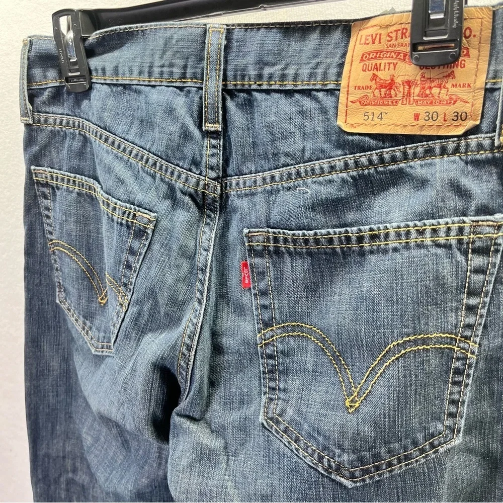 Levi’s‎ 514 Slim Straight Jeans Men’s 30/30 Blue Denim 100% Cotton Pants 2593